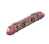 Taidda Vivid Juguetes Educativos para Niños, Modelo de Tren de Aleación, Juguete para Jugar Divertido, con Secciones de Conexión, Operación Simple, para Niños, 1 X Caja de Embalaje (Rojo)