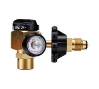 Taidda VN 650 Regulador de Purga de Nitrógeno Válvula de Control de Caudalímetro de Latón 650 Psi 1 4 Pulgadas SAE para Pruebas de Fugas de Refrigeración HVAC Servicio de Soldadura
