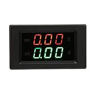 Taidda Voltímetro de CC Medidor de Amperios de Voltaje Calibrado de Doble Pantalla para Monitoreo de Batería y Otros Productos, Adecuado para Entusiastas del Bricolaje o Electricistas