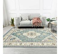 Taidianolp Alfombras cuadradas para sala de estar, 120 x 120 cm, 4 x 4 pies, dormitorio de adultos, habitación de adolescentes, decoración de habitación de niños, verde azulado, verde, multicolor,