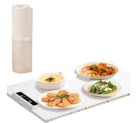 Taifuan Electric Warming Tray with Adjustable Temperature,Portable Electric Warming Tray Silicone, 2024 New Upgrade Electric Heating Tray, Foldable Food Warmer Fast Heating,For House Parties