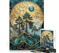 Taiga Majesty Kintsugi Art Rompecabezas de 1000 Piezas para Adolescentes Juguete cognitivo Ocio Suave Ensamblaje de Patrones Pieza de Bellas Artes 38x26cm