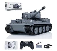 Taigen 1/24 Tanque RC RC Tank Tanque de Batalla RC Tiger I Control Remoto Tanques Militares Combate Infrarrojos