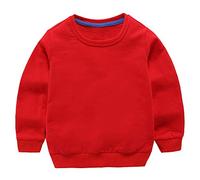 Taigood Bebé Niños Niñas Tops Algodón Sudadera Linda Ropa de Jersey Camiseta Otoño Invierno 1-7 años Rojo 90cm/12-18meses