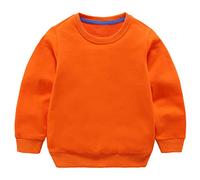 Taigood Bebé Niños Niñas Tops Algodón Sudadera Linda Ropa de Jersey Camiseta Otoño Invierno 1-7 años Naranja 120cm/4-5años