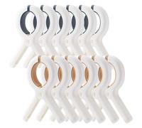 TAIHOBO 12 Piezas Grandes Pinzas Ropa de Plástico, Pinzas Tender Ropa Que No Dejan Marca, Pinzas para Toallas de Playa, Resistentes al Viento Clips para Vacaciones Familiares, Escolares y en la Playa