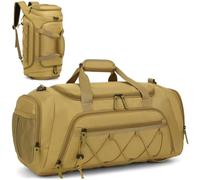 TAIHOYIN Bolsa de Viaje Hombre 40L Mediana Bolsa Deporte Mujer con Compartimento para Zapatos Bolsa Cabina para Viajes, Camping, Gimnasio, Deportes, Senderismo Duffle Bag, Marrón