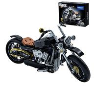 TAIKONLAB Kit de Construcción Moto Vintage, Modelo Colección de Motos Custom en Ladrillos, Regalo Único para Entusiastas de la Mecánica, Juego Creativo Niños y Adultos con 445 Piezas