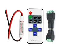 Taikuwu Control remoto RF inalámbrico Dimmer LED 12A - Controlador de brillo para tiras LED monocromáticas 5050/3528/2835/5630 - DC 5V-24V, compatible con 2 pines