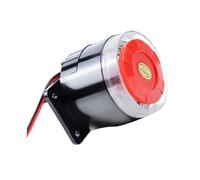 Taikuwu Sirena 12V 120dB con Flash LED Rojo - Alarma Exterior para Casa, Garaje y Comercios