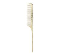 Tail Hair Comb, Professional Salon Hairdressing Styling Comb Barber, Aluminum Metal Comb, Portable Styling Tools (Oro)