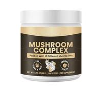Tail Mushroom Powder, Organic Dog Supplement, Dog Powder Energy Booster, 5 Inches Supplement Jar with Easy Scoop, Nutrient Rich with Endurance Support, Pet Supplies for Small Medium Large Breed Dogs