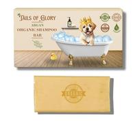 Tail of Glory Champú Sólido Orgánico para Perros y Cachorros con Aceite de Argán - Natural, Vegano & Cruelty Free - Nutritivo y Suave - Antipicor - Piel Sensible - Ecológico Sin Plástico - 100 g