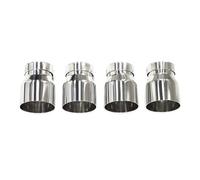 Tail Pipe Punta Escape Conexión Directa Para F87 M2 F80 M3 F82 F83 M4, Silenciador, Boquilla Tubo Escape Cola de Tubo de Escape(Plata)