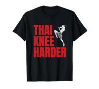 Tailandés Rodilla Más Duro Muay Thai Fighter Camiseta
