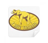 Tailandia I Love Tailandia Elephant - Gafas de escultura para limpiar la pantalla del teléfono, gamuza limpiadora, 2 piezas