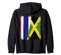 Tailandia Jamaica Media Bandera tailandesa Herencia jamaicana Sudadera con Capucha