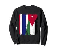 Tailandia Jordania Media Bandera Tailandés Raíces Jordanas Sudadera