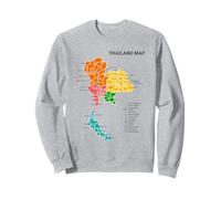 Tailandia Mapa Geografía Tailandia Sudadera