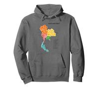 Tailandia Mapa Geografía Tailandia Sudadera con Capucha