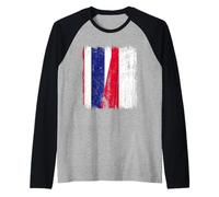 Tailandia Polonia Media Bandera Tailandesa Ascendiente Polaco Camiseta Manga Raglan