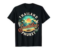 Tailandia Sawadee Phuket Tropical Viajes Isla Estilo Atardecer Camiseta