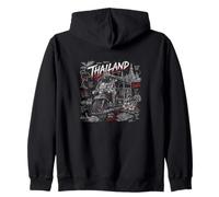 Tailandia Tuk Tuk Taxi Tierra De Sonrisas Bangkok Viaje Sudadera con Capucha