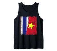 Tailandia Vietnam Media Bandera Tailandesa Vietnamita Historia Camiseta sin Mangas