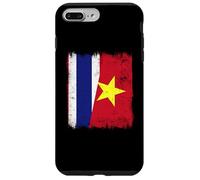 Tailandia Vietnam Media Bandera Tailandesa Vietnamita Historia Carcasa para iPhone 7 Plus/8 Plus