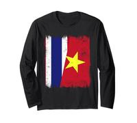 Tailandia Vietnam Media Bandera Tailandesa Vietnamita Historia Manga Larga