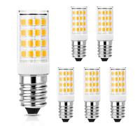 Tailcas Bombilla LED E14 4W, E14 LED Luz Cálida 3000K Equivalente 40W, Sin Parpadeo, AC 220-240V, para Frigorifico, Candelabro, No Regulable, pack de 6