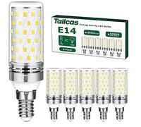 Tailcas Bombillas LED E14 12W, Blanca Fría 6000K 1000lm Pequeño Tornillo Edison Maiz Bombilla E14(Equivalente Lámpara Halógena 100W), No Regulable,para Candelabros, Lámparas de Techo, Apliques