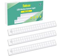 Tailcas - Detector de movimiento interior, iluminación de gabinete con sensor de cocina, recargable USB, luz regulable, luz de armario, luz nocturna infantil para escalera, pasillo
