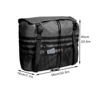 Tailgate Trash Bag, Cargo Storage Pouch, Waterproof Spare Tire Organizer, Heavy Duty Vehicle Attachment, Outdoor Waste Carrier for Truck, Car, Hiking, Overlanding, Travel Trip, 22.83x7.09x23.62 inches