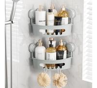 TAILI Ducha con ventosa de esquina, estante de ducha pequeño para baño