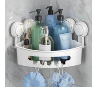 TAILI Esquina Ducha Caddy Ventosas Heavy Duty Pequeño Baño Ducha Estante Cesta de Almacenamiento Montado en la Pared Organizador para Champú Acondicionador Estante para Cocina