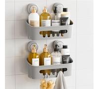 TAILI Estanteria Ducha Estante Ducha Ventosa sin Taladro Extraíble Estante de la Ducha Cesta de Almacenamiento para el Champú y Artículos de Tocador, Cocina Baño Dormitorio Organizador
