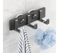 TAILI Toallero sin taladrar, gancho para albornoz, gancho de pared, acero inoxidable, baño y cocina, toallero, accesorios de baño
