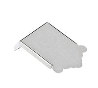 Taille de Metal de Mandolina, Corbata Guitarra Mandolina Oro con Tornillo, Reemplazo Instrumentos, Escultura Elegante para, Material Amigable con el Medio Ambiente, Luz y Portátil (SILVER)