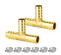 TAILONZ 2Pzs T Latón 10mm 3 Vías Manguera