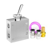 TAILONZ Neumática 1/8 pulgadas BSP 2 posiciones 3 vías Válvula direccional de conmutación mecánica normalmente neumática HL-2301