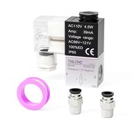 TAILONZ PNEUMATIC 1/4 Inch BSP 110V 2 Way Normally Closed Electric Solenoid Air Valve 2v025-08 Caja de conexiones