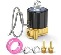 TAILONZ PNEUMATIC 1/4 Inch BSP 24V Válvula de solenoide eléctrica de latón 2W025-08 Normalmente cerrada Agua, Aire, Diesel