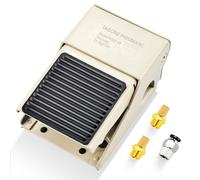 TAILONZ PNEUMATIC 1/4 Inch BSP Valvola a pedale filettata in gomma antiscivolo con controllo della pressione a pedale a 2 posizioni e 3 vie FV-320