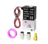TAILONZ PNEUMATIC 1/8 inch BSP DC12V 3 Way 2 Position Normally Closed Solenoid Valve Válvula solenoide de aire 3V1-06