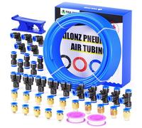 TAILONZ PNEUMATIC Azul 6mm OD 4mm ID Poliuretano PU Manguera de Aire Juego 32 Metros 100ft