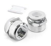 TAILONZ PNEUMATIC Blanco Racor recto rosca macho 8 mm DE x 1/2 BSP PC8-04 (pack de 2)