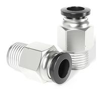 TAILONZ PNEUMATIC Racores rectos macho de cobre de 8 mm de diámetro exterior x 1/8 BSP Accesorios de conexión PC8-01 (Paquete de 10)