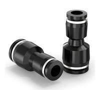 TAILONZ PNEUMATIC Reducción recta de 12 mm de diámetro exterior del tubo x 10 mm de diámetro exterior del tubo Racores de conexión a presión PG12-10 (paquete de 2)