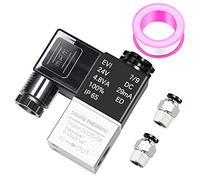 TAILONZ PNEUMATIC Válvula eléctrica de solenoide de aire 1/4 pulgada BSP 24V 2 vías normalmente cerrada 2V025-08